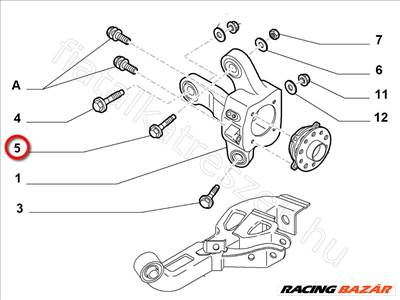 Csavar ALFA ROMEO GIULIETTA - FIAT eredeti 51737443