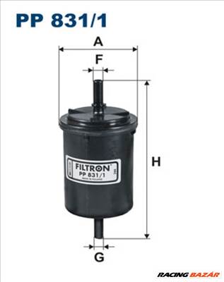 FILTRON pp8311 Üzemanyagszűrő - RENAULT, CITROEN, PEUGEOT, DACIA, FIAT, SMART, LANCIA