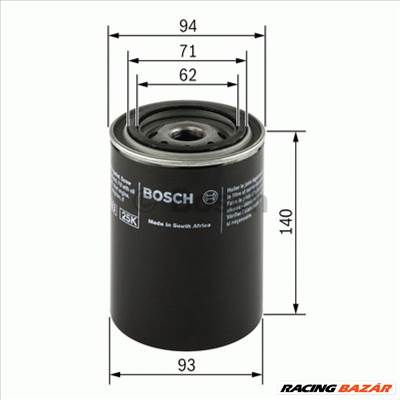 BOSCH 0 451 203 235 Olajszűrő - AUDI, VOLKSWAGEN, ISUZU