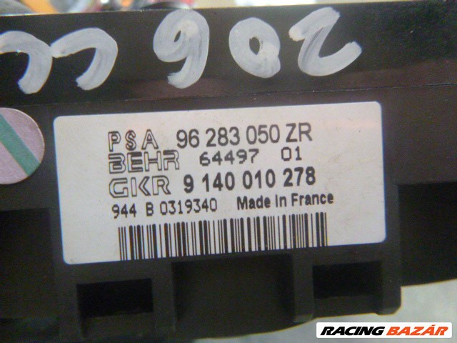  Peugeot 206 2001 digit, klímás klíma kijelző PSA  96 283 050 ZR 4. kép