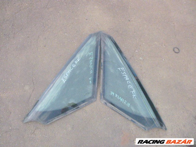 Renault Espace 2000, első oldalsó fix üveg, karosszéria üveg  ragasztott 1. kép