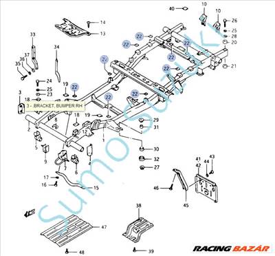 Suzuki Samurai alváz gumi 71492-80011