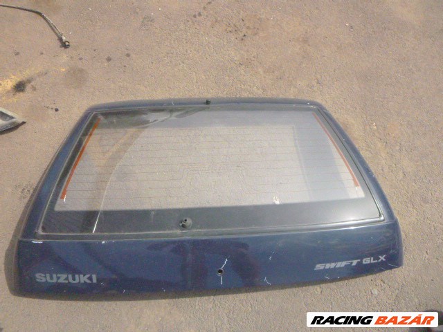 Suzuki Swift 99,, 5 ajtós kék csomagtérajtó üveg nélkül! 8. kép