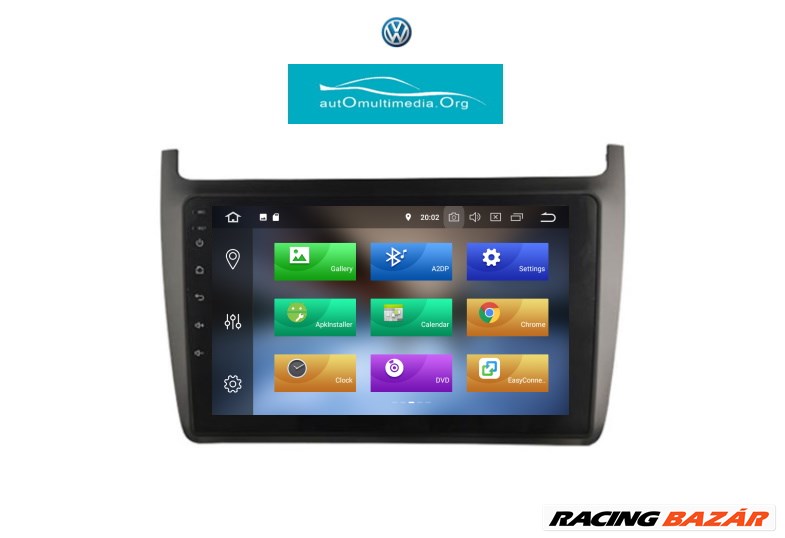 Volkswagen Polo Android 10 Multimédia, GPS, Wifi, Bluetooth, Tolatókamerával! 4. kép