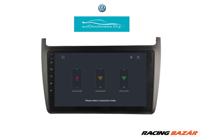 Volkswagen Polo Android 10 Multimédia, GPS, Wifi, Bluetooth, Tolatókamerával! 7. kép