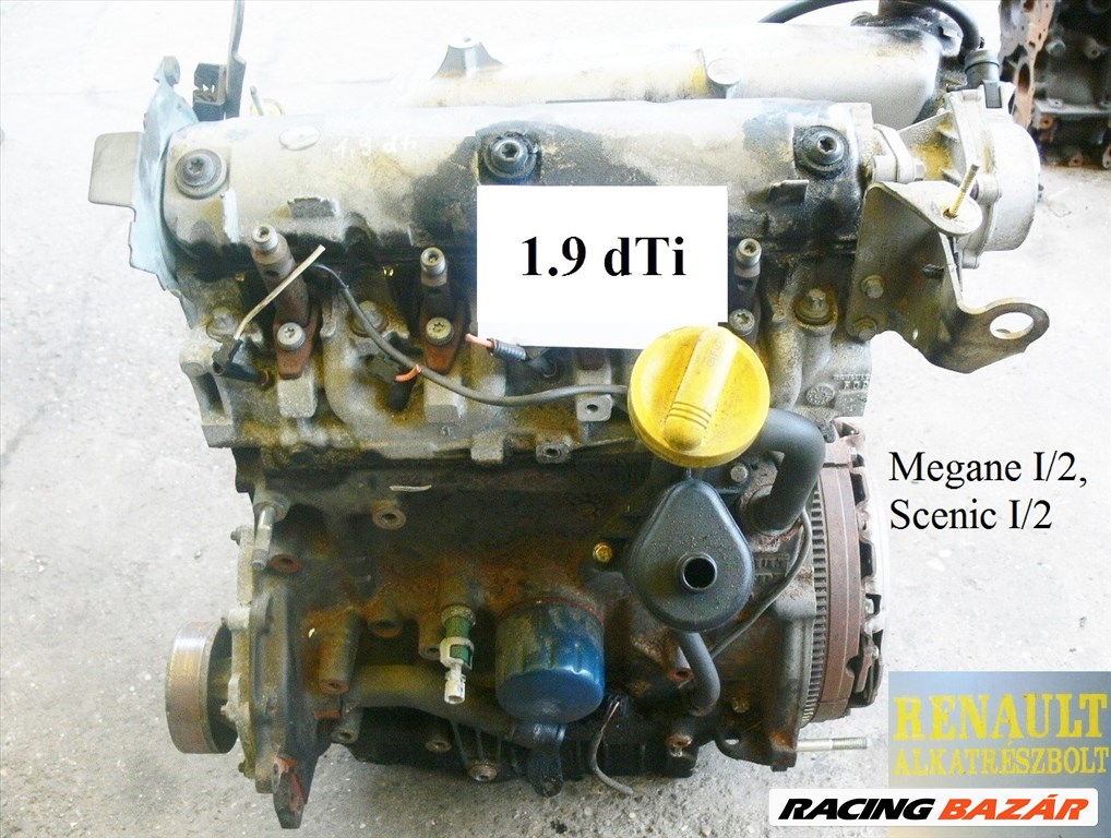 Renault 1.9dti (Megane I/2, Scenic I/2) motor  1. kép