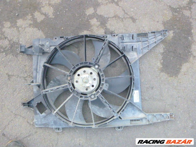 Renault Mégane I 1999 1,4,16V KLÍMÁS hűtőventilátor kerettel 7700 426 681 7700426681 3. kép