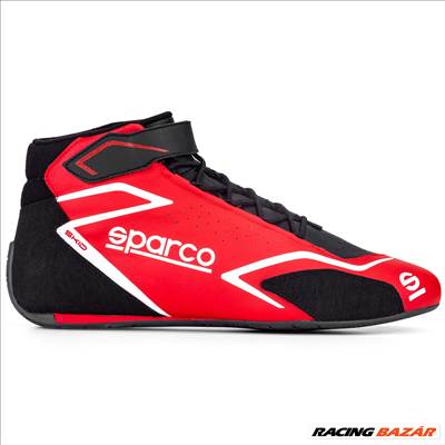 Sparco SKID homológ versenycipő - Piros/Fekete - 001275..RSNR