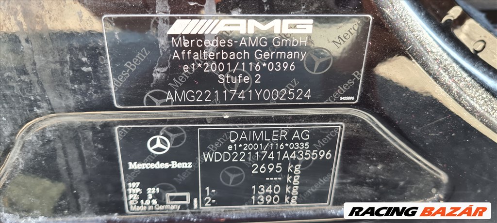 Mercedes S 63 AMG (W221, W216) bontott alkatrészei 5. kép