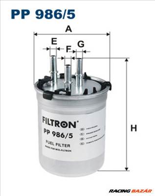 FILTRON pp9865 Üzemanyagszűrő - AUDI