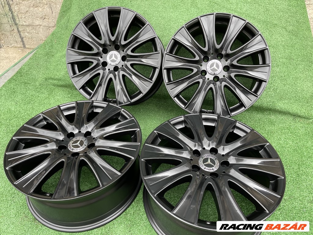 R18 5x112 Original Mercedes S class Black  8J ET41 - A222 401 0902 - A2224010902 / 8x18 gyári felni 2. kép