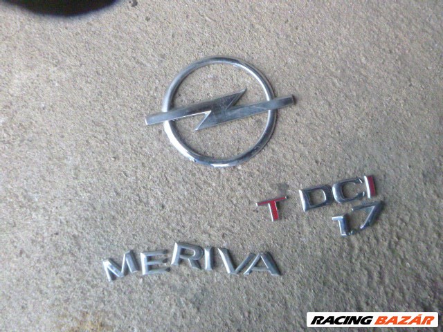 Opel Meriva A csomagtérajtó embléma , felirat 1. kép