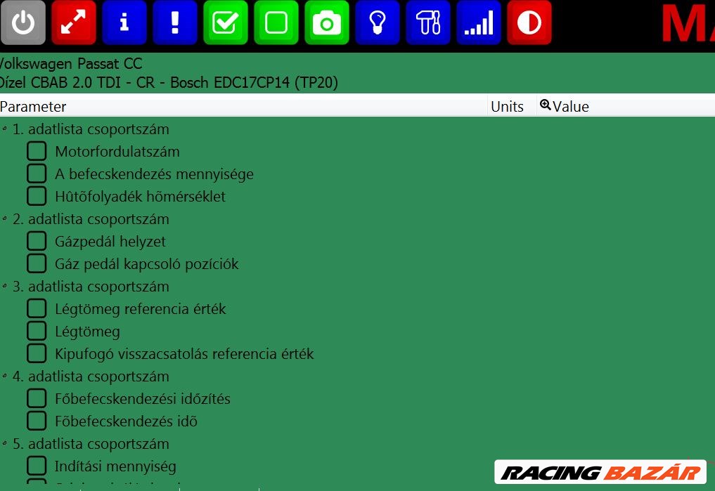 BTM-COM Maxiecu diagnosztikai műszer 7. kép