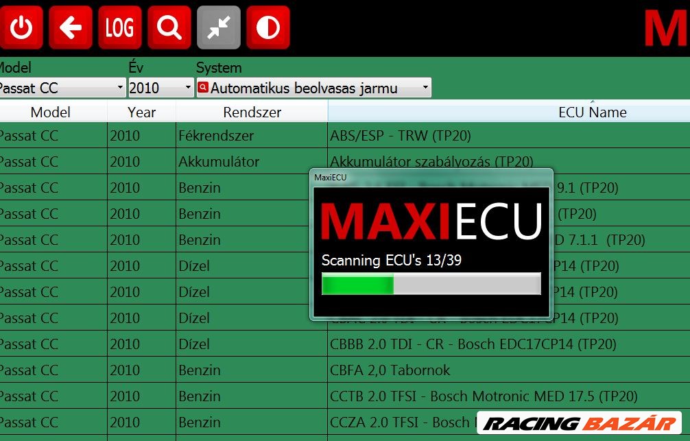 BTM-COM Maxiecu diagnosztikai műszer 10. kép