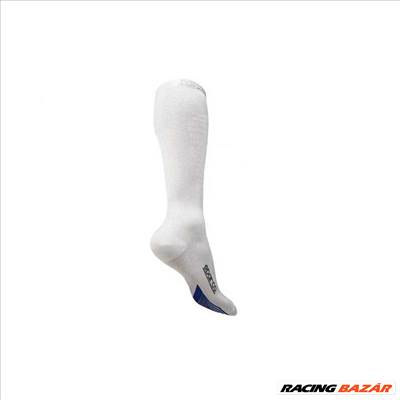 Sparco homológ kompressziós zokni szilikonos külsővel - Fehér - 001515BI..