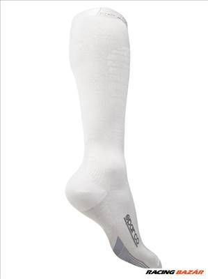 Sparco homológ kompressziós zokni szilikonos belsővel - Fehér - 001514BI..