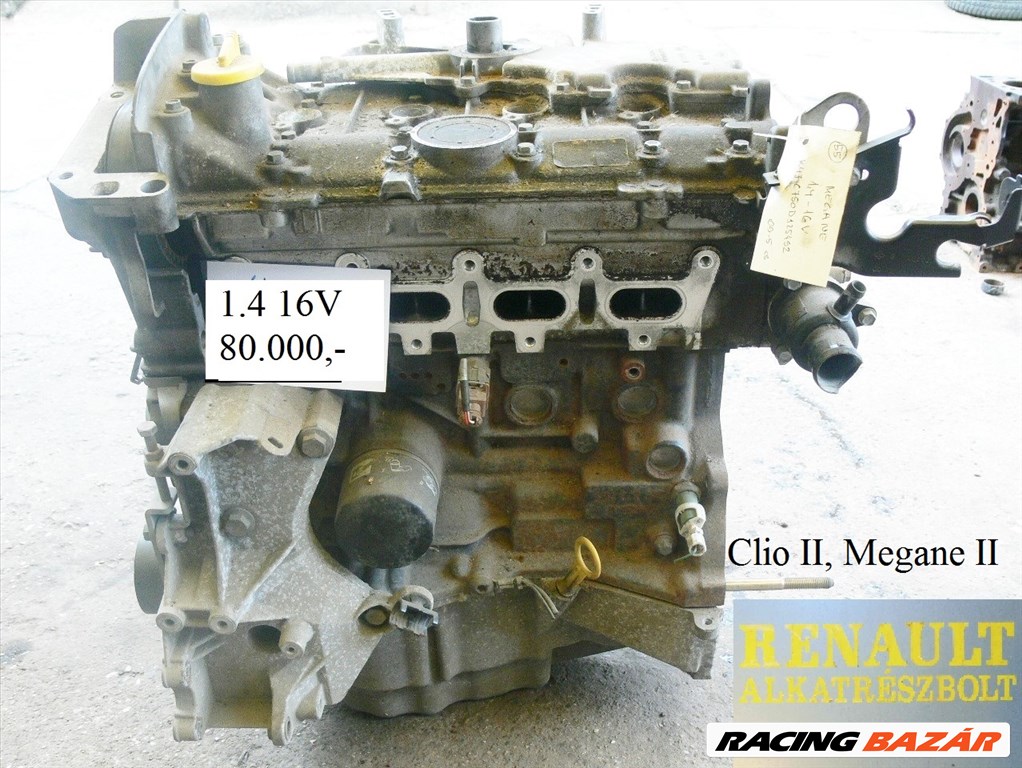 Renault 1.4 16V (Clio II, Megane II) motor  1. kép