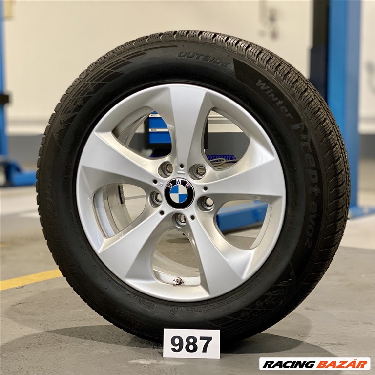 BMW 17 gyári alufelni felni, 5x120, 245/55 új téli gumi, X3 F25 (987) 1. kép