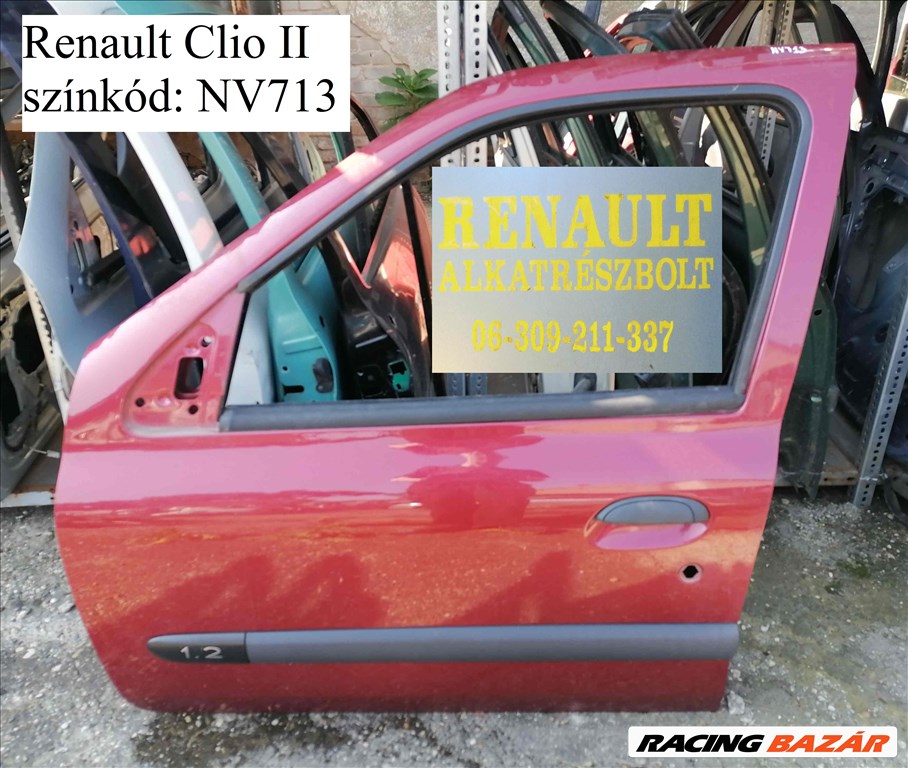 Renault Clio II bal első ajtó  NV713 1. kép