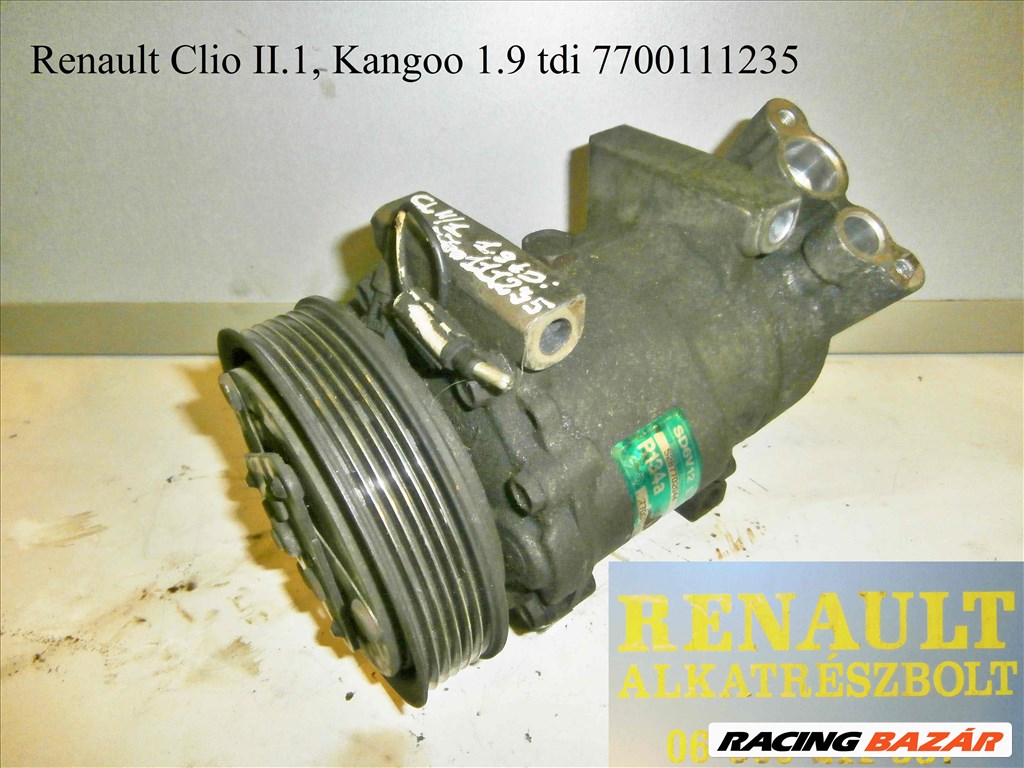 Renault Clio II/1, Kangoo 1.9tdi klímakompresszor  7700111235 1. kép