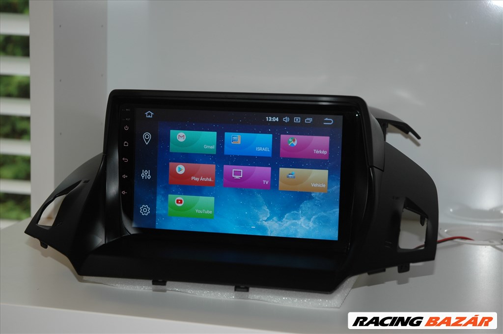 Ford Kuga, C-Max, Android 10 Multimédia, Rádió, GPS, Wifi, Bluetooth, Tolatókamerával! 4. kép