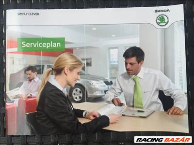 Skoda szervízkönyv, üres, német nyelvű!