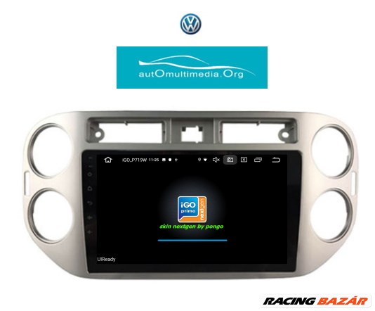 Volkswagen Tiguan, Golf Plus, Android 10 Multimédia, Rádió, GPS, Bluetooth, Wifi, Tolatókamerával! 6. kép