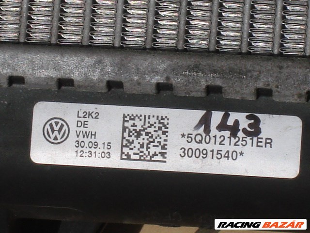 Audi Skoda VW Seat Diesel Vízhűtő 5Q0121251 ER 2013-tól 5Q0121251ER 5. kép