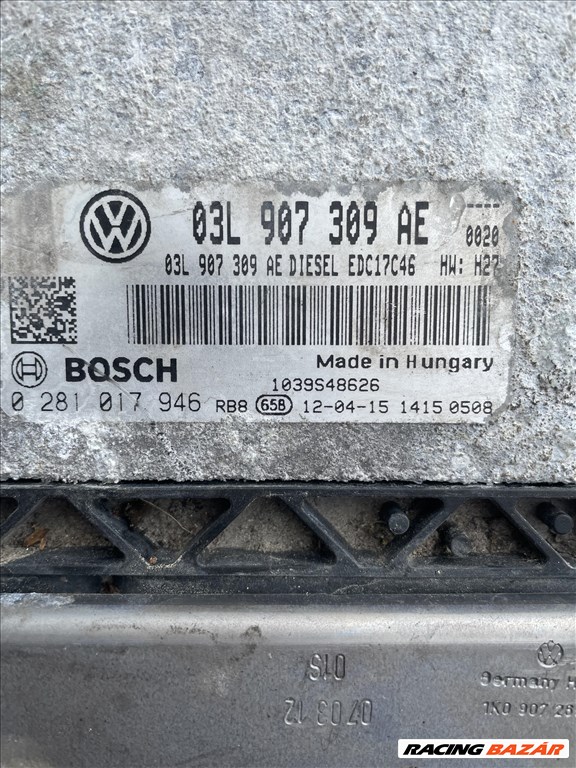 Volkswagen Passat CC 2.0 CRTDI motorvezérlő elektronika 03L907309AE 0281017946 1. kép