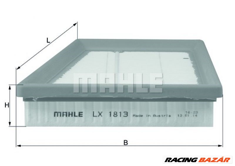 MAHLE ORIGINAL lx1813 Levegőszűrő - FORD 1. kép