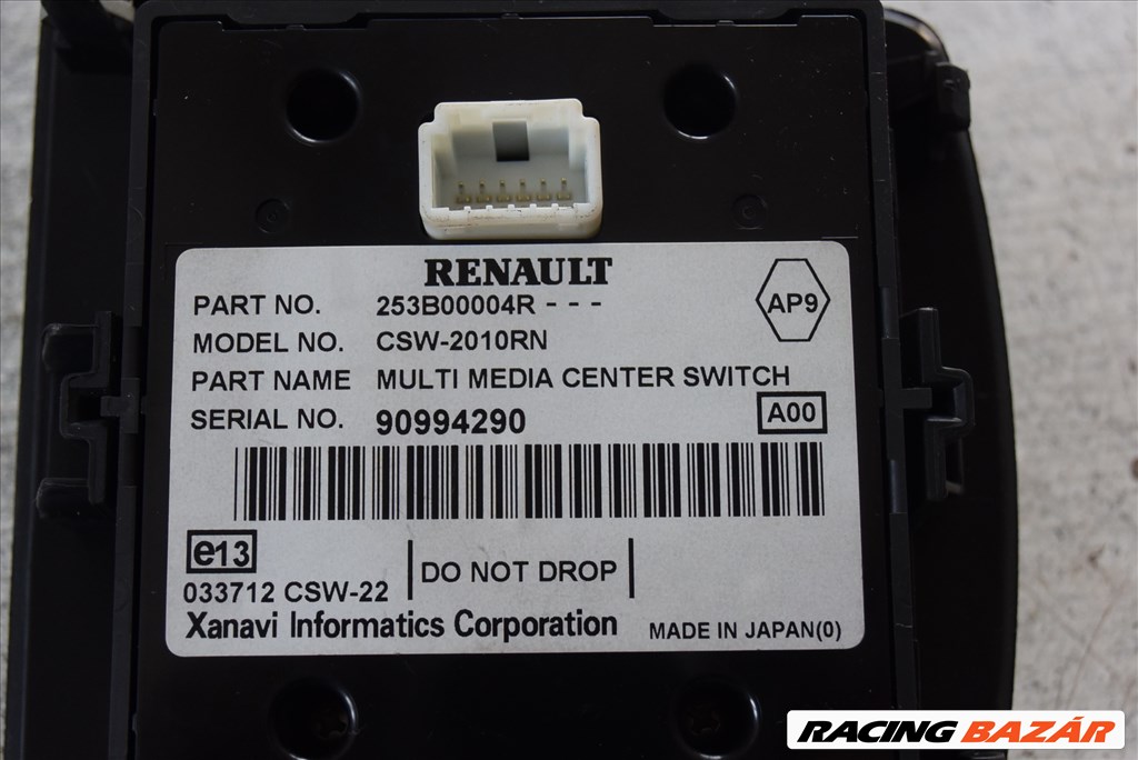 Renault Grand Scénic III dCi 110 FAP multimédia vezérlő 253r00004r 2. kép