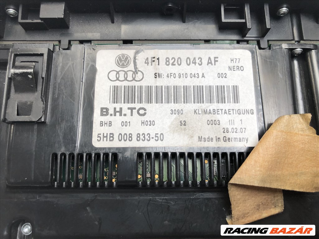 Audi A6 4F klímavezérlő panel 2. kép