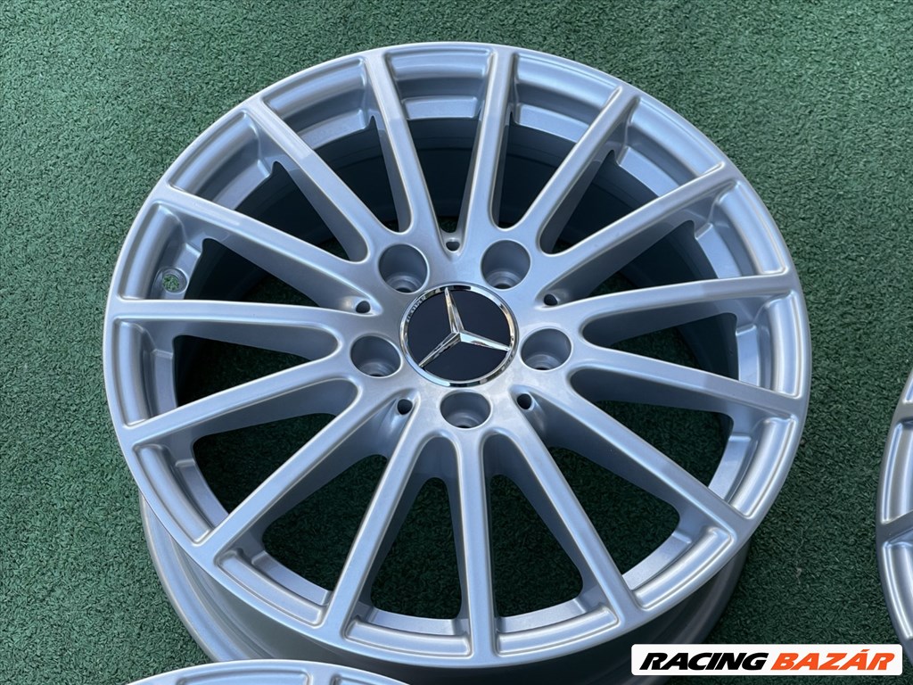 R16 5x112 (66.5) Original Mercedes Multispoke silver 7J ET32  NEW / 7x16 gyári, új, eredeti felnik 3. kép