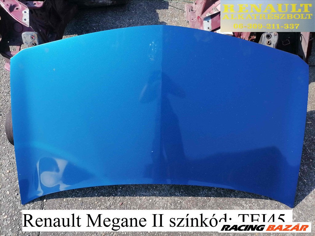 Renault Megane II géptető, motorháztető  TEI45 1. kép