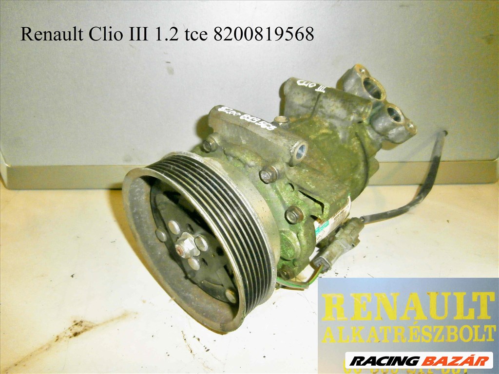 Renault Clio III 1.2tce 8200819568 klímakompresszor  1. kép
