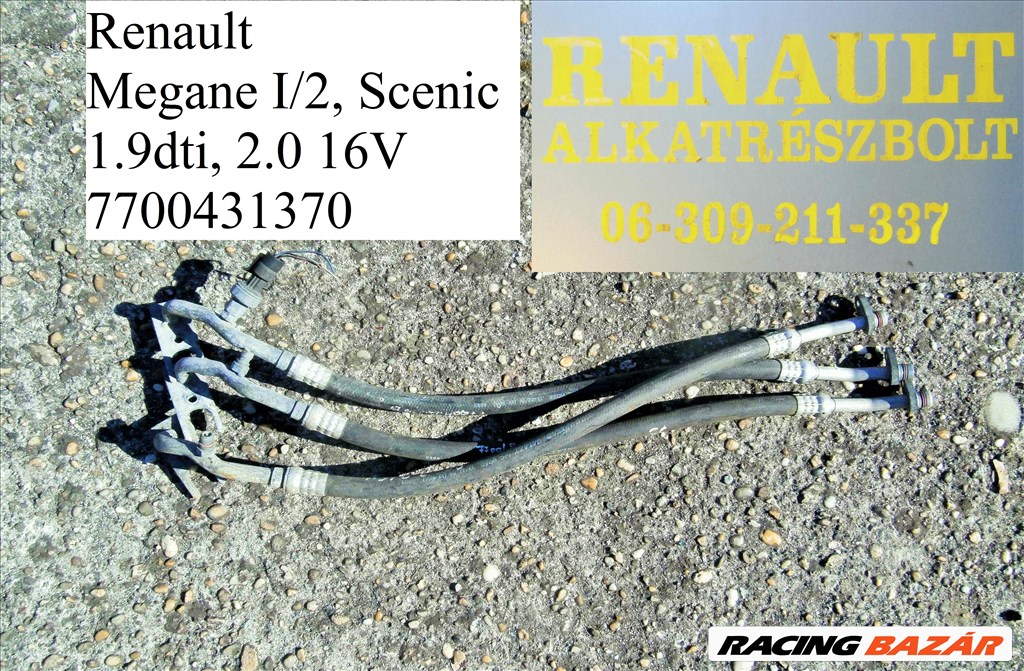 Renault Megane I/2, Scenic 1.9dti, 2.0 16V klímacső  7700431370 1. kép