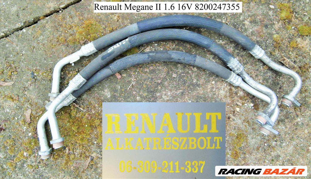 Renault Megane II 1.6 16V klímacső 8200247355 1. kép