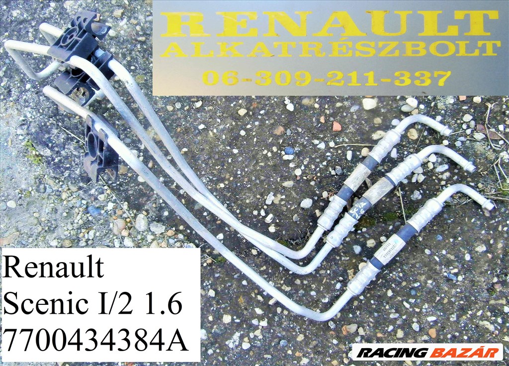 Renault Scenic I/2 1.6 klímacső 7700434384A 1. kép