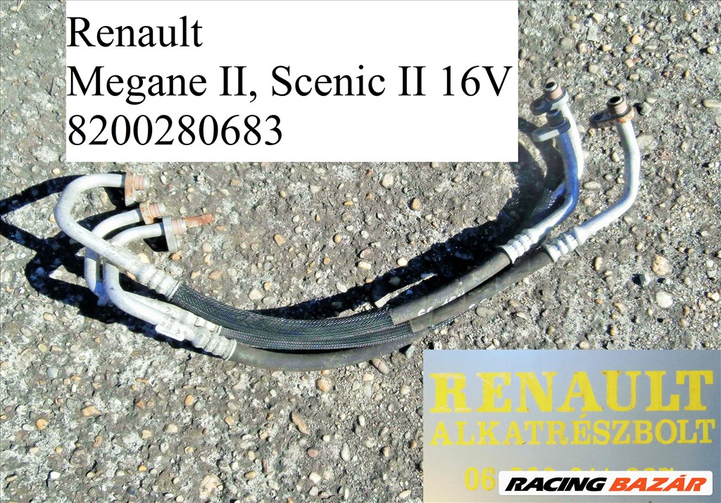 Renault Megane II, Scenic II 16V 8200280683 klímacső  1. kép