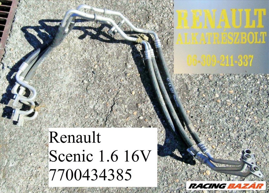 Renault Scenic 1.6 16V klímacső 7700434385 1. kép