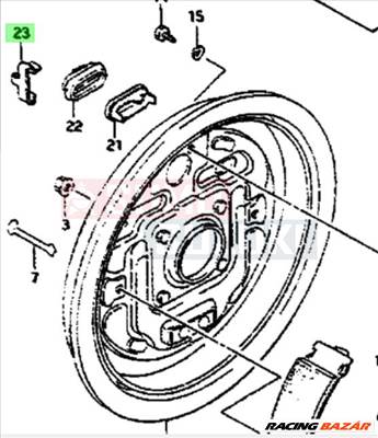 Suzuki Samurai SJ413 hátsó féklemez 53714-83300