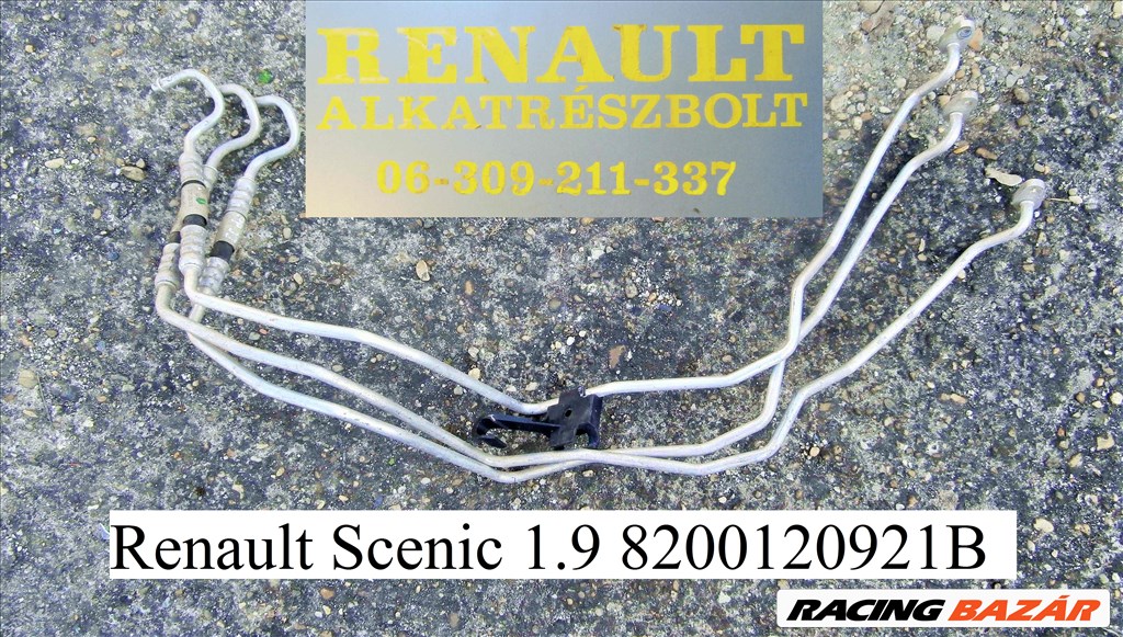 Renault Scenic 1.9 klímacső 8200120921B 1. kép