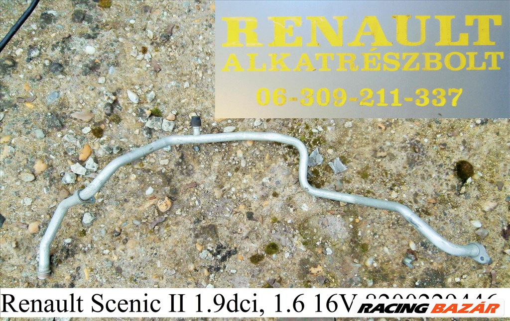 Renault Scenic II 1.9dci,1.6 16V 8200229446 klímacső  1. kép