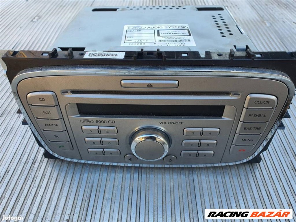 Ford mondeo fejegység autórádió CD6000 focus s-max 1. kép