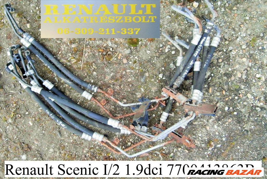 Renault Scenic I/2 1.9dci szervócső 7700413863B 1. kép