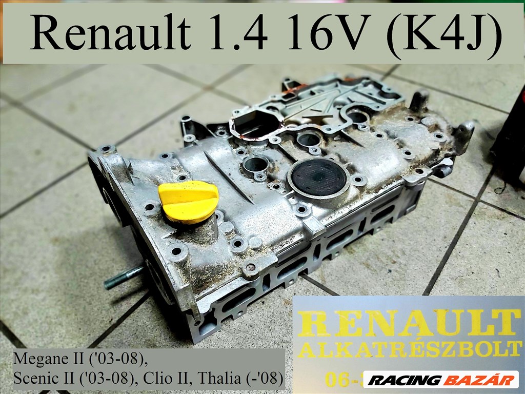 Renault 1.4 16V (K4J) hengerfej  1. kép