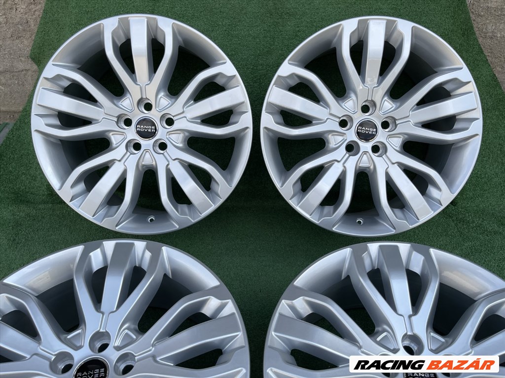 R21 5x120 Original Land rover Silver 9.5J ET49 NEW / 9,5x21 új eredeti szett, gyári felnik 2. kép