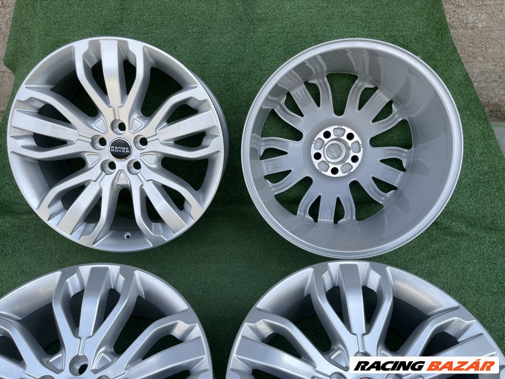 R21 5x120 Original Land rover Silver 9.5J ET49 NEW / 9,5x21 új eredeti szett, gyári felnik 4. kép