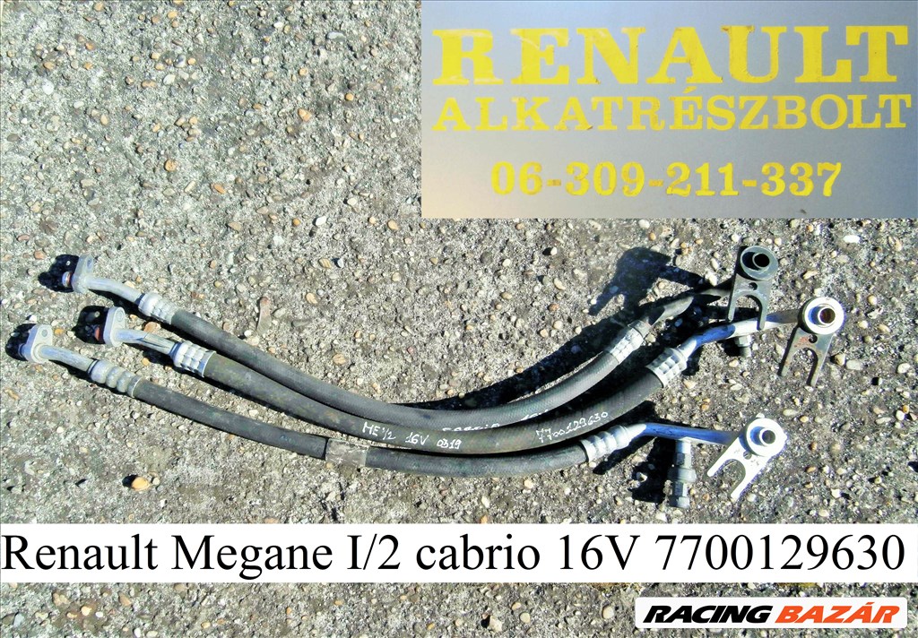 Renault Megane I/2 16V Cabrio klímacső 7700129630 1. kép