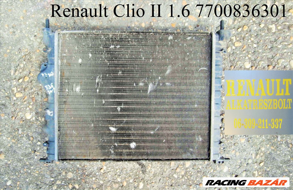 Renault Clio II 1.6 vízhűtő 7700836301 1. kép